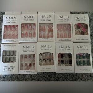 Assorted Random Press-On Nail Sets. 10 sets
